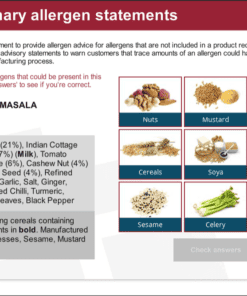 food allergen elearning