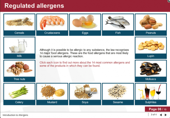 foo allergy training certificate