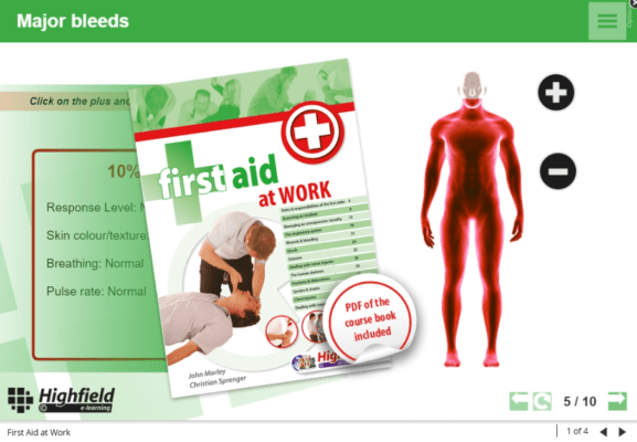 first aid at work online